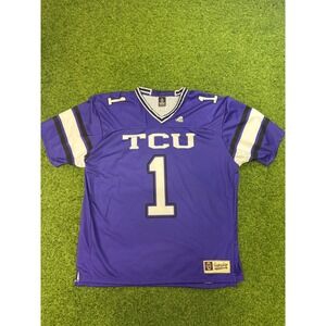 TCU Horned Frogs Football Jersey Purple XL Number 1 S0662-XL